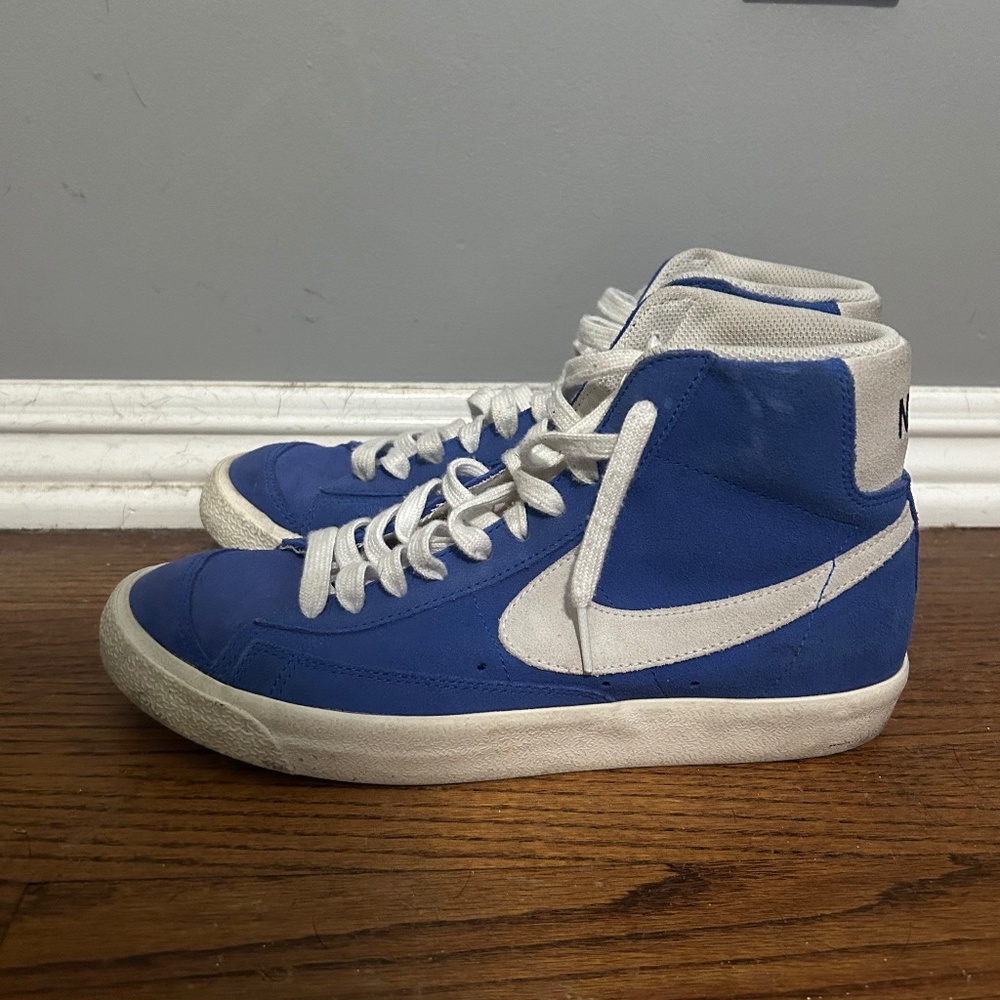 blue nike blazer shoes